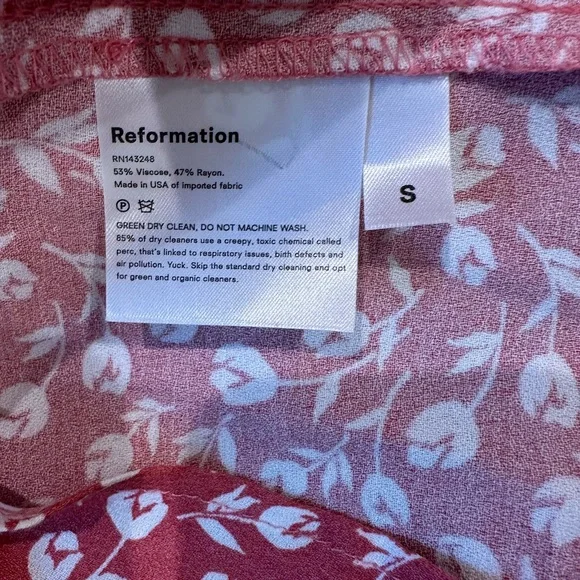 Reformation Marlowe Tulip Print Mini Slip Dress - Picture 6 of 6